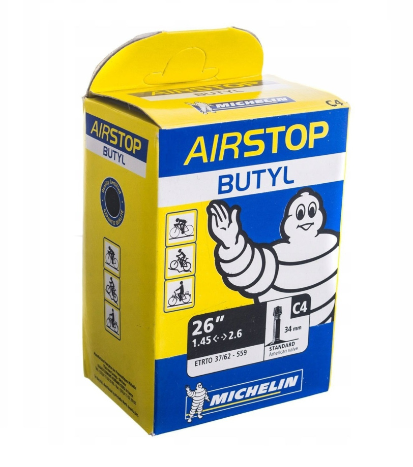 Велосипедная камера Michelin C4 26x1.45/2.60 (37/62-559) AV34