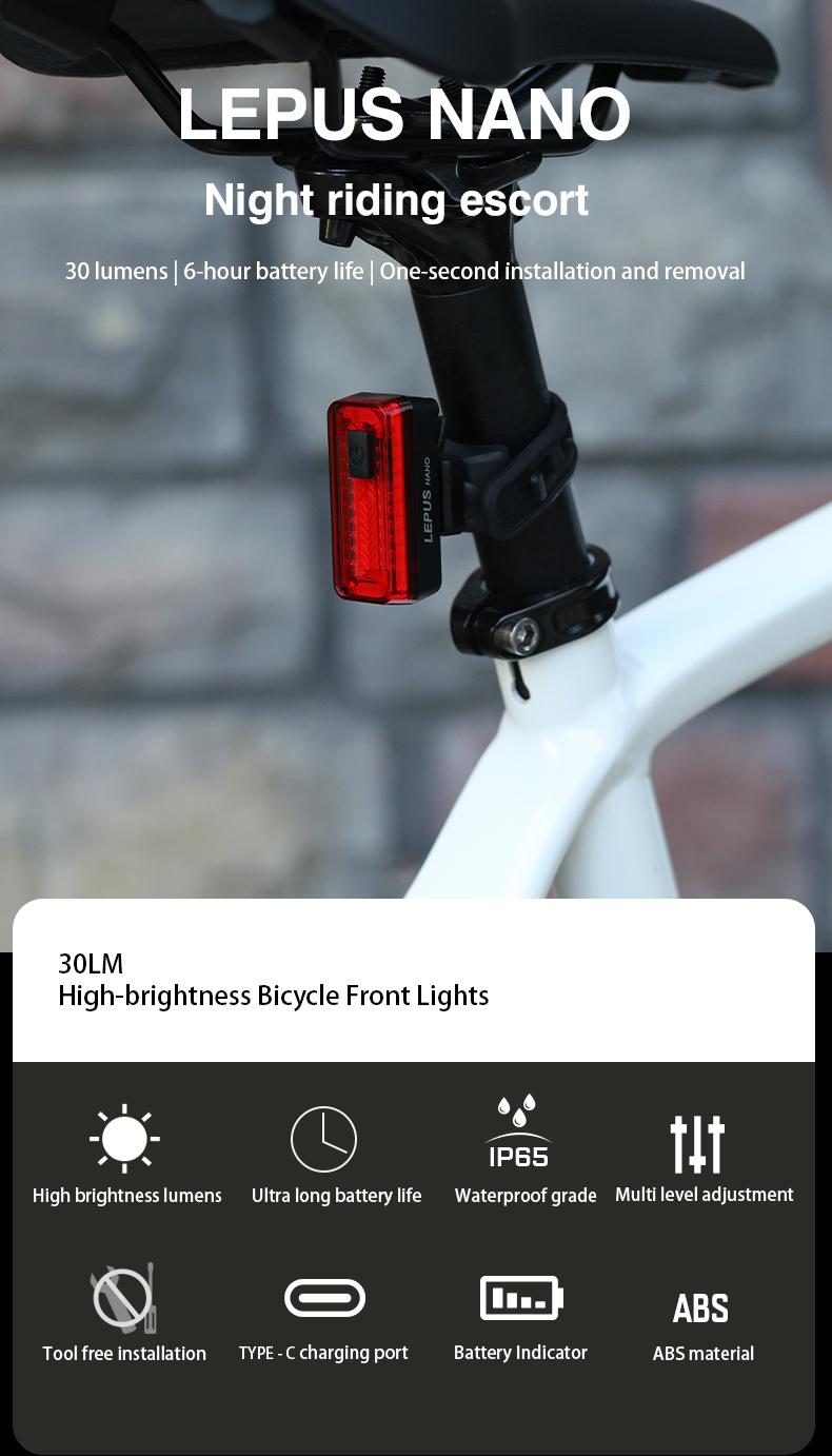 Фонарь задний ADDVIEW LEPUS NANO (чёрный)