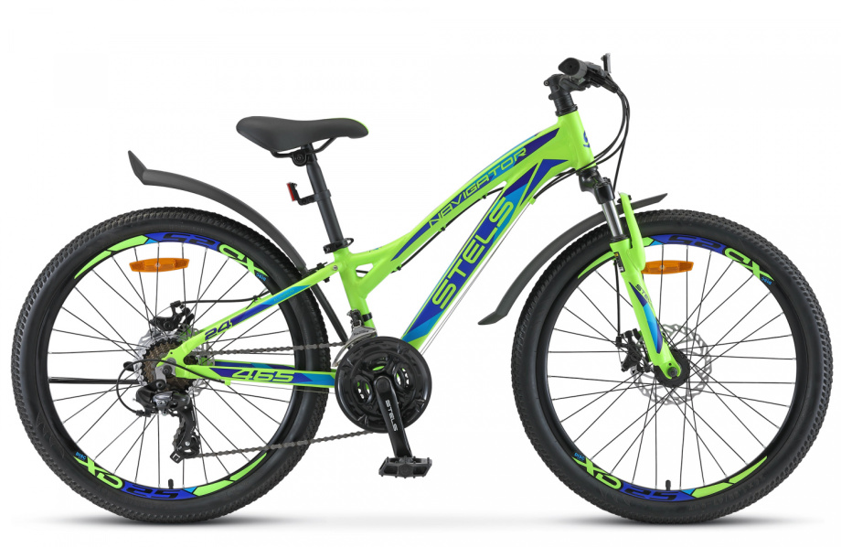 Велосипед Stels Navigator 465 MD 24″ (неоновый лайм/синий)