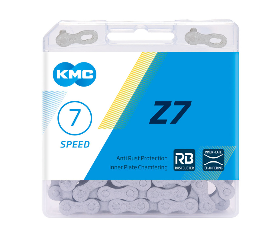 Цепь велосипедная KMC Z7 RB (116 звеньев, 7 скоростей)