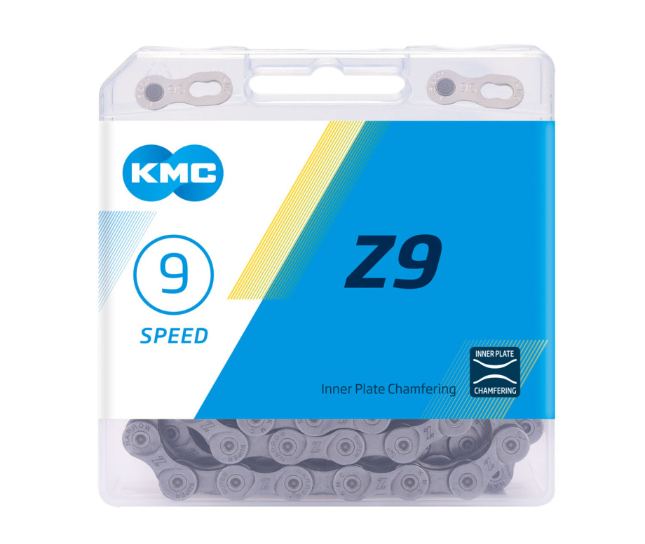 Цепь велосипедная KMC Z9 (116 звеньев, 9 скоростей)
