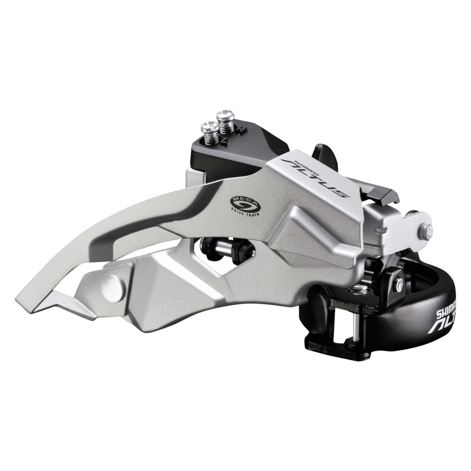 Передний переключатель Shimano Altus FD-M370 (3x9 скоростей, универсальная тяга, универсальный хомут)
