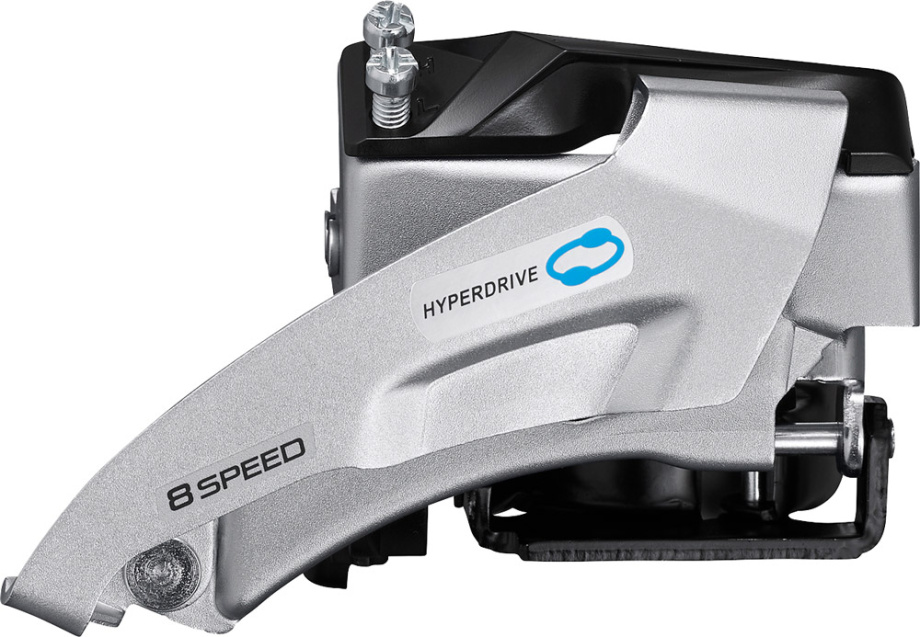 Передний переключатель Shimano Altus FD-M315 (2x7/8 скоростей, универсальная тяга, универсальный хомут)