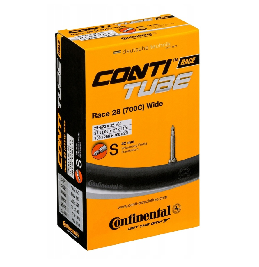 Камера Continental Race 28 (700C) Wide (25/32-622/630) S42 Presta