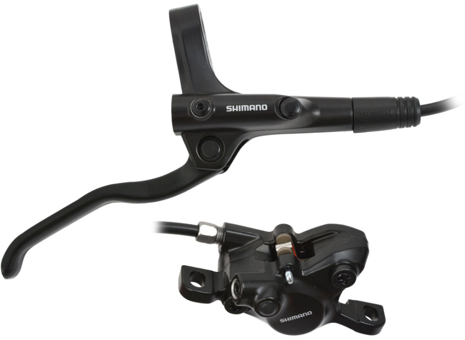Дисковый гидравлический тормоз Shimano MT200 (задний, комплект)