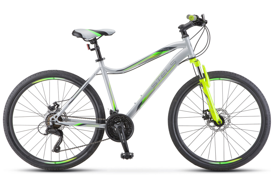 Велосипед Stels Miss 5000 MD 26″ (серебристо/салатовый)