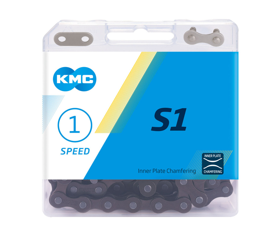 Цепь велосипедная KMC S1 (112 звеньев, 1 скорость)