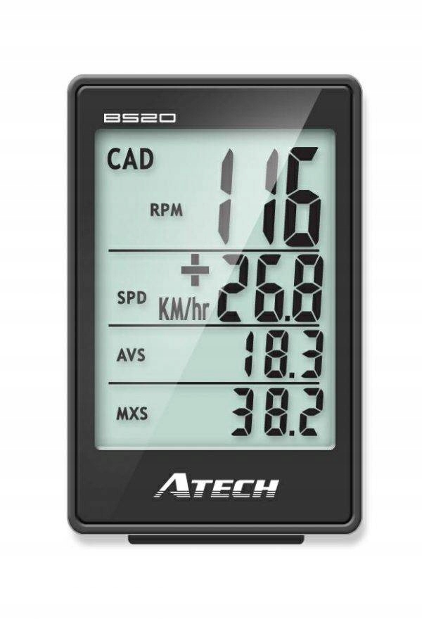 Велокомпьютер ATECH BS20-BV-CA-RTC-FL-EL