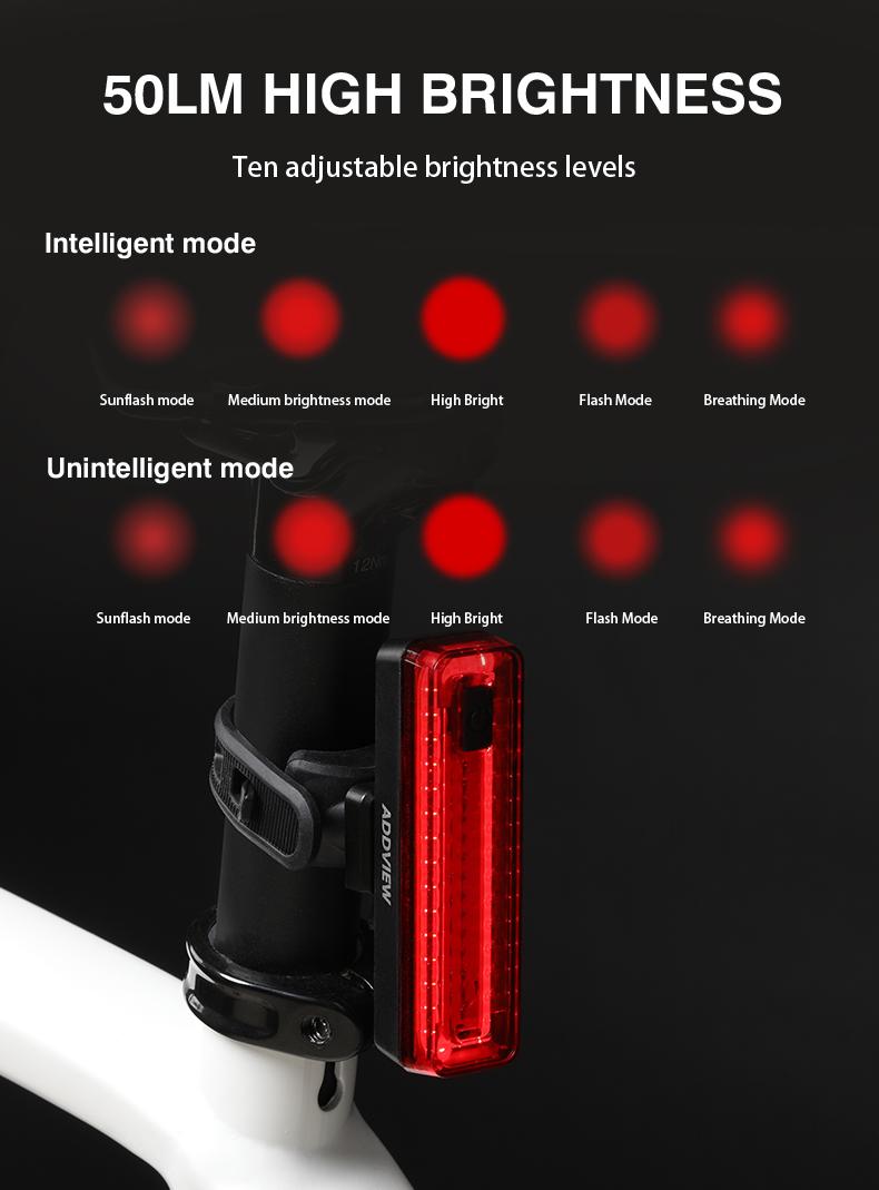 Фонарь задний ADDVIEW LEPUS ELITE (чёрный)
