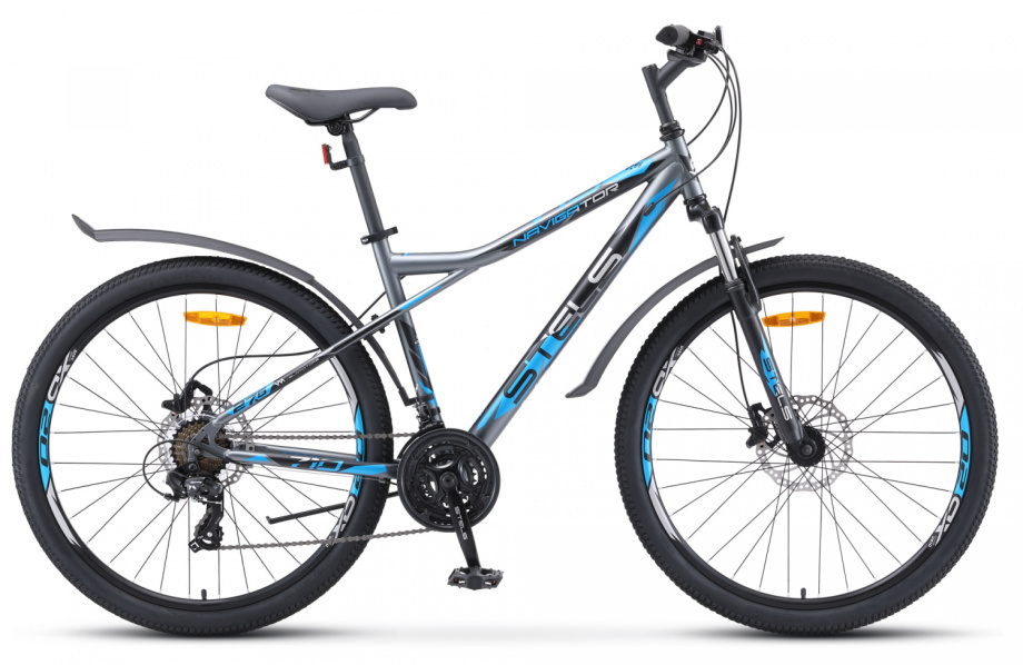 Велосипед Stels Navigator 710 D 27.5″ (серый/чёрный/серебристый)