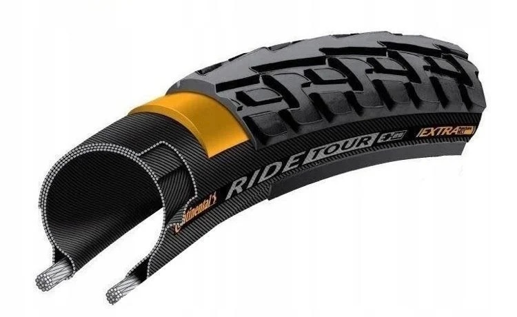 Велосипедная покрышка Continental 28x1.75 (47-622) RIDE Tour, Black
