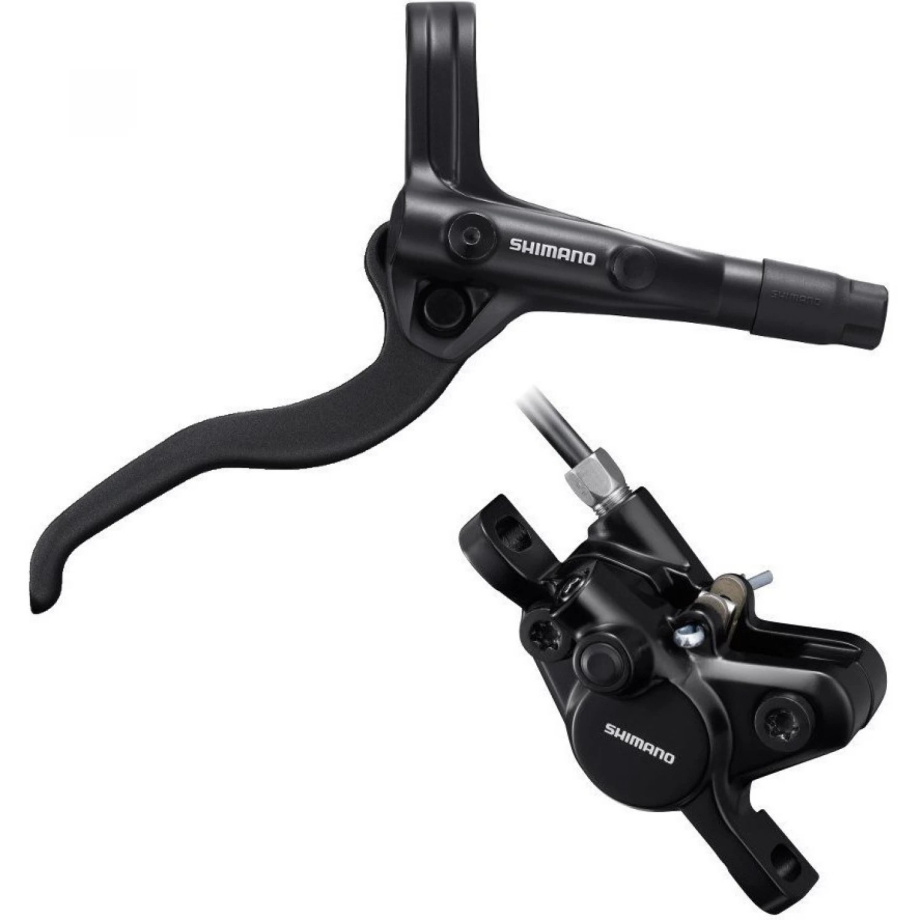 Дисковый гидравлический тормоз Shimano MT400 (задний, комплект)