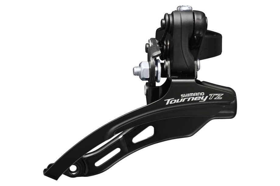 Передний переключатель Shimano Tourney FD-TZ500 (верхняя тяга, хомут 28.6 мм, 3x6/7 скоростей)