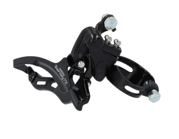 Передний переключатель Shimano Tourney FD-TZ500-DS6 (нижняя тяга, хомут 28.6 мм, 3x6/7 скоростей)