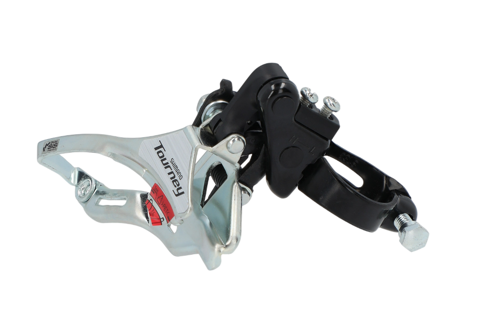 Передний переключатель Shimano Tourney FD-TY300 (верхняя тяга, хомут 31.8 мм, 3x6/7 скоростей)