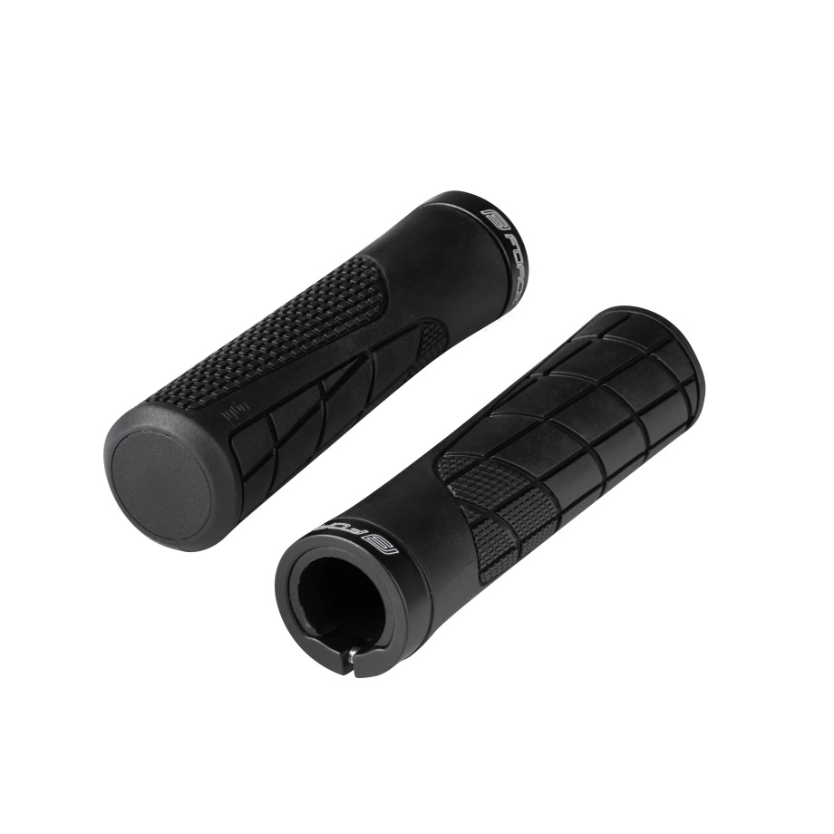Грипсы Force ORIX (с замком, чёрные, L-130 мм)