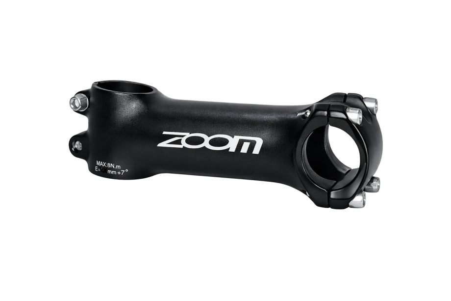 Вынос руля Zoom TDS-D343B-8 (15°, 60 мм / 25.4 мм, чёрный матовый)