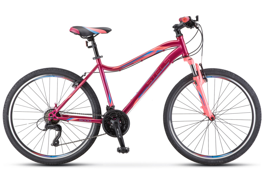 Велосипед Stels Miss 5000 V 26″ (вишневый/розовый)