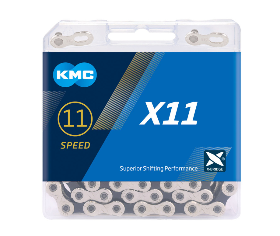 Цепь велосипедная KMC X11 (118 звеньев, 11 скоростей)