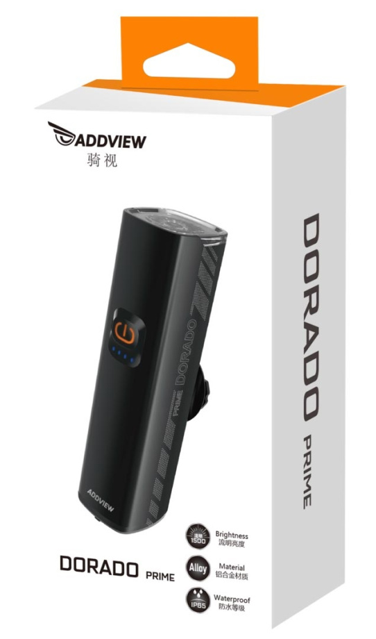 Фонарь передний ADDVIEW DORADO PRIME (чёрный)