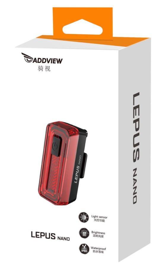 Фонарь задний ADDVIEW LEPUS NANO (чёрный)